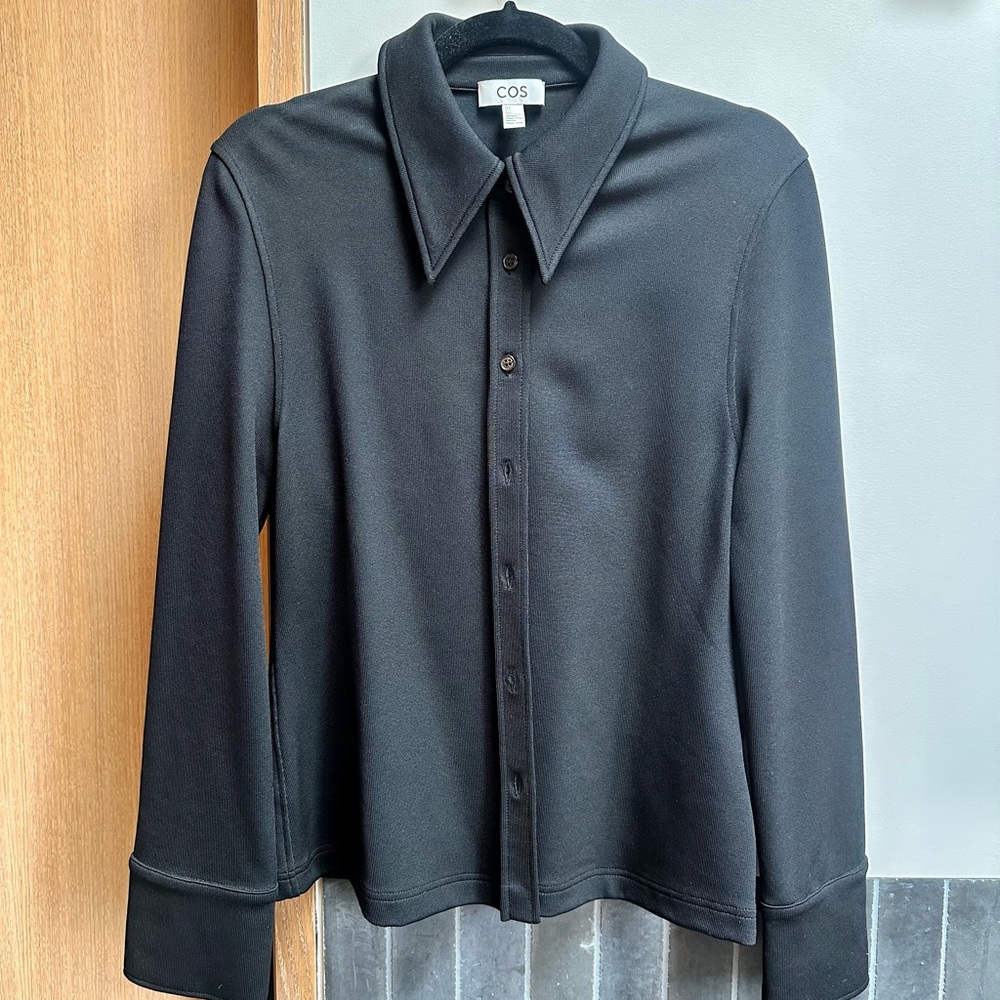 COS slim exaggerated collar Shirt